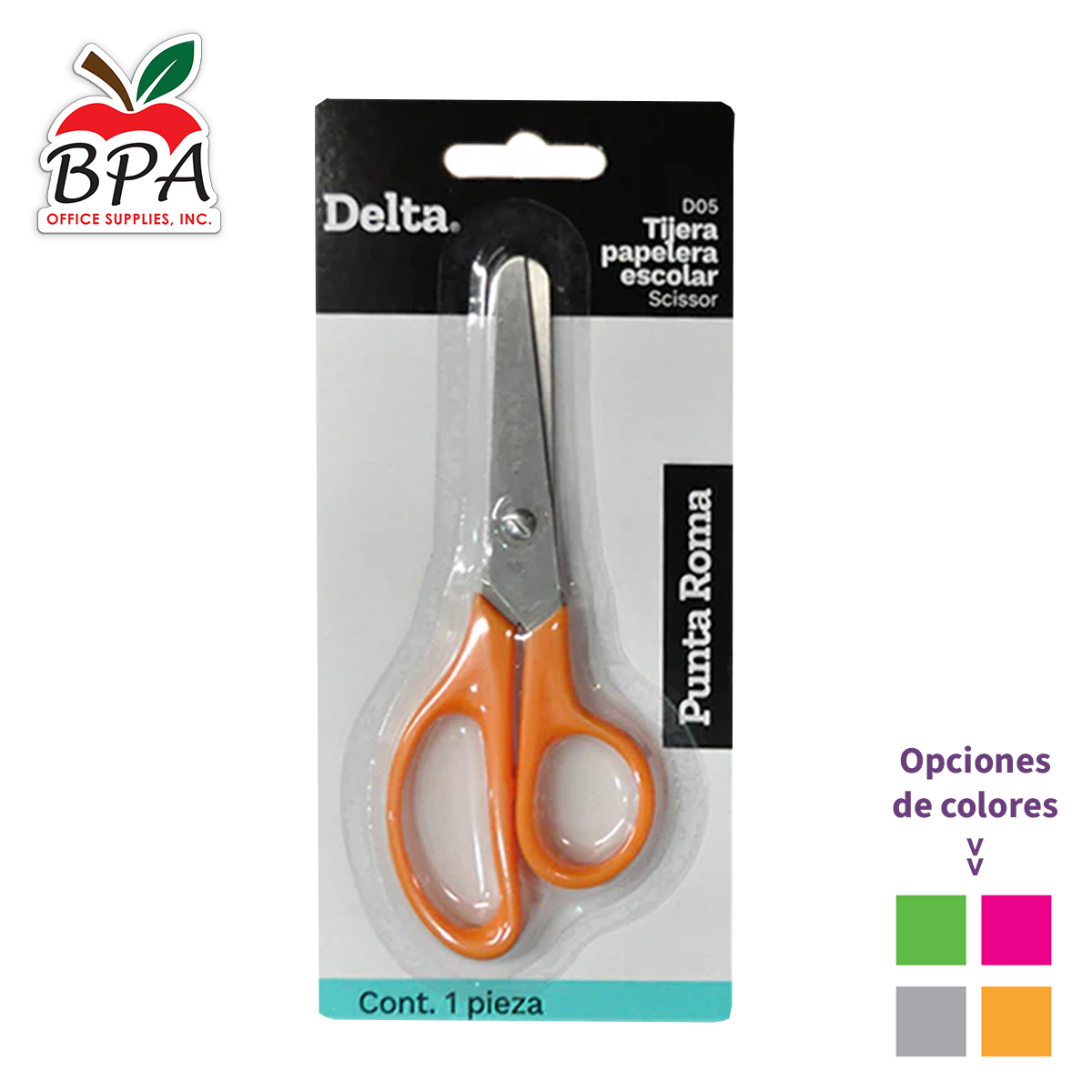 Barrilito • Tijera escolar (modelo: D05)